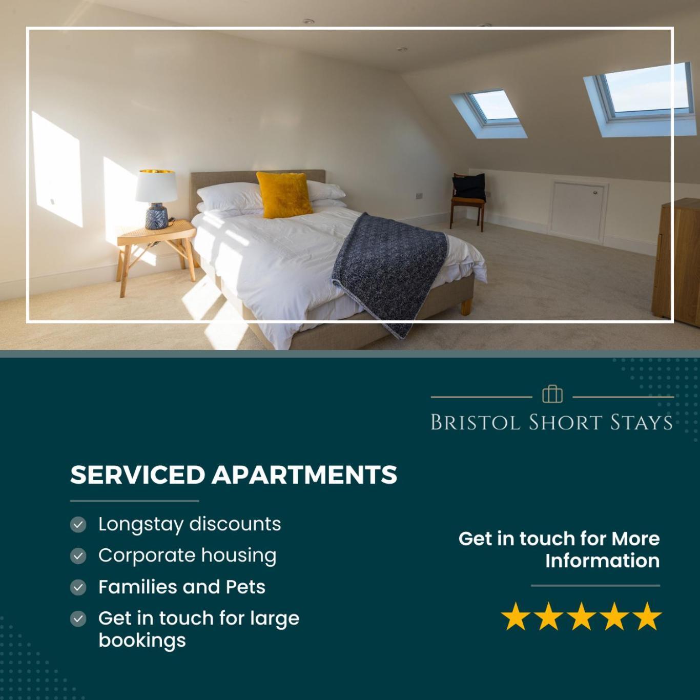 布里斯托Amazing New 3 Double Bed House In Staple Hill!公寓 外观 照片
